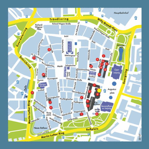 leipzig university map central city