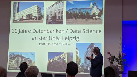 Ceremony for Prof. Dr. Erhard Rahm 2024 - Talk by Rahm